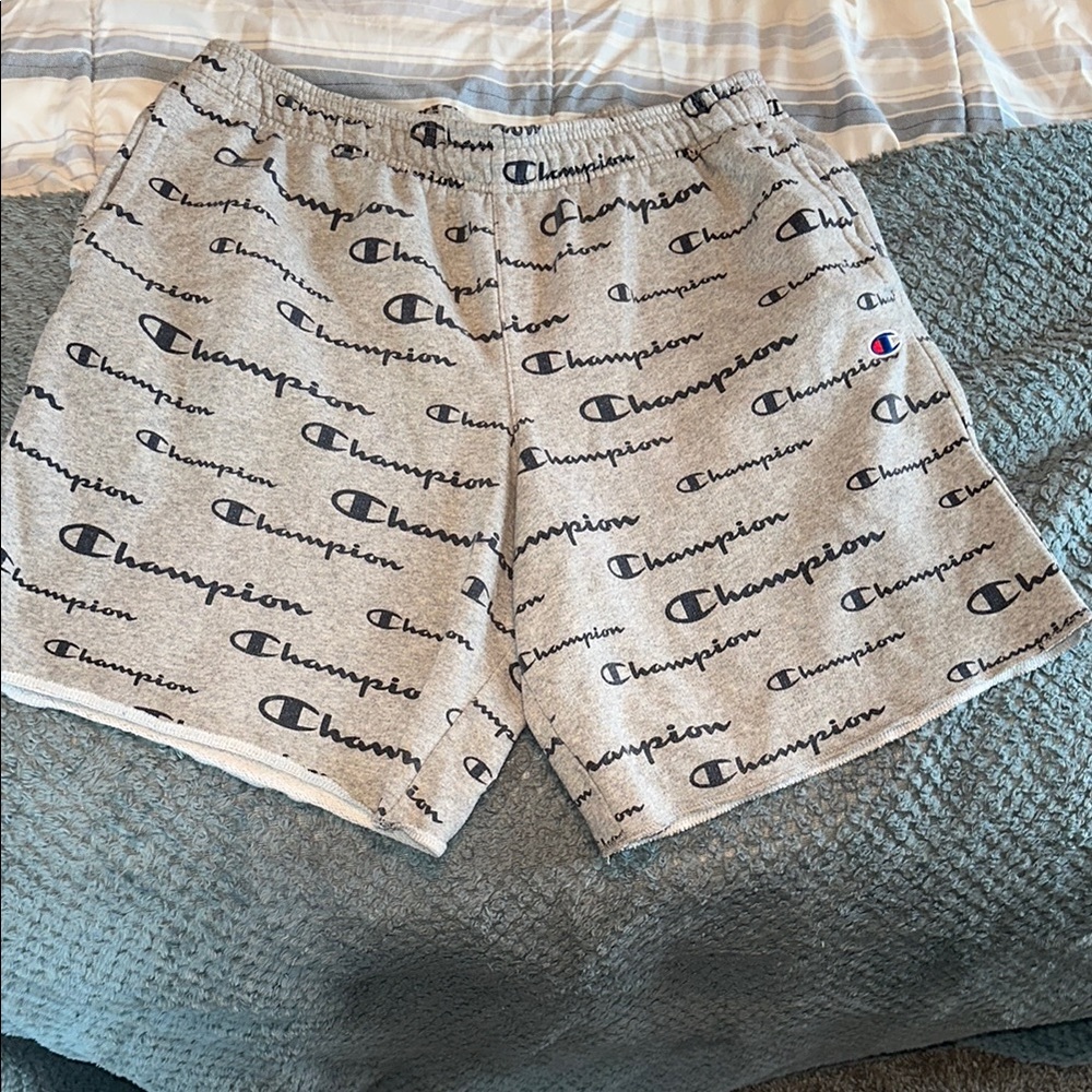 Champion Gray Logo Shorts